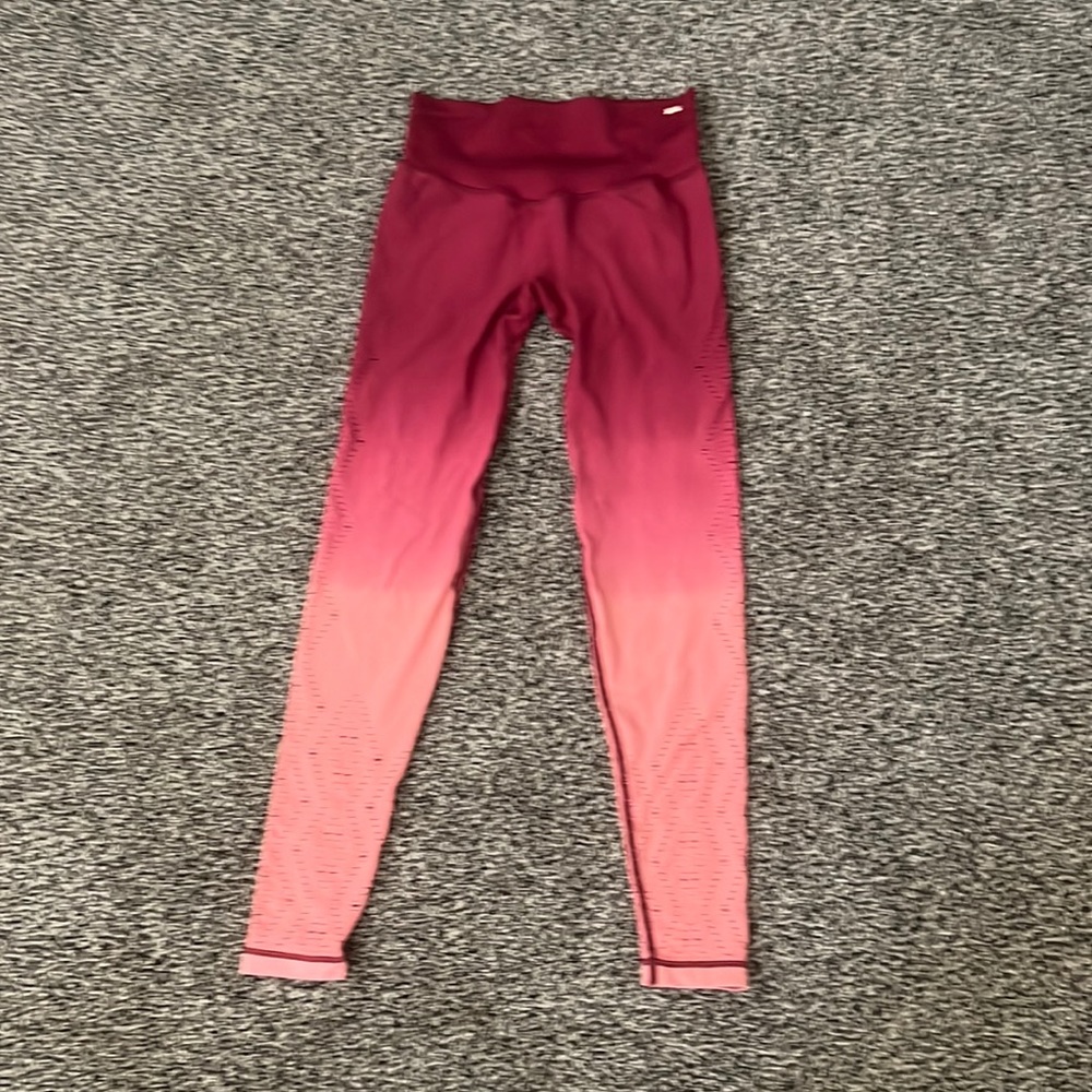 XS PINK Ombré leggings with cutouts